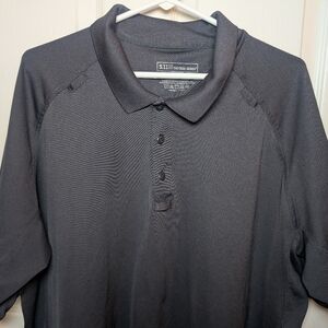 5.11 Tactical Polo Shirt Mens 2XL Black/Charcoal Short Sleeve Tactical Series